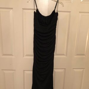 Black floor length dress